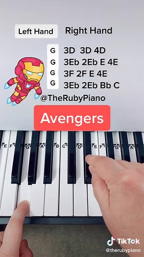 Avengers Piano Tutorial | Learn Avengers Theme on Piano
