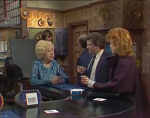 Coronation Street - 16th May 1983. Elsie and Vera upset Bet by laughing at the idea of video dating. #DorisSpeed #AnnieWalker #JohnnyBriggs #MikeBaldwin #CherylMurray #SuzieBirchall #JulieGoodyear #BetLynch #PatPhoenix #ElsieTanner #LizDawn #VeraDuckworth #CoronationStreet #ClassicCoronationStreet #ClassicCorrie #Corrie | Doris Speed Fans