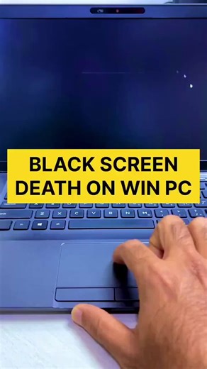How to fix black screen on windows Pc