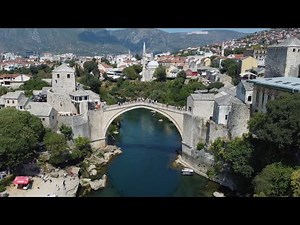 MOSTAR: The Famous OLD BRIDGE | Stari Most | Bosnia & Herzegovina | (DRONE 4K)