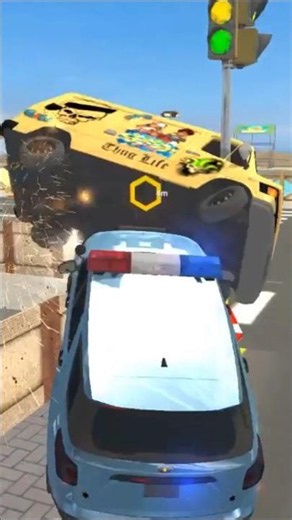 🚓 Police Car Chase Simulator 3D - Real City Cop Pursuit Gameplay (Android) #shorts