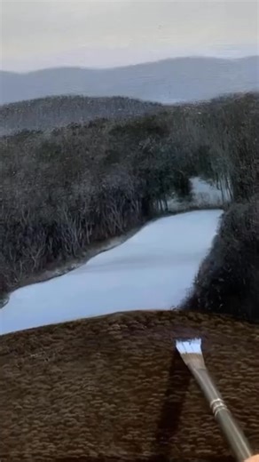 24K views · 358 reactions | Here I’m adding my snow color over a dry layer of ground. Adding the wet paint over dry paint helps keep the color pure. Watch till the end for the finished painting! Subscribe here and follow me on Patreon for full length teaching videos #linkinbio #oilpainting #art | Eileen Murphy Studio | Facebook