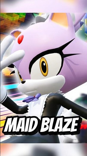 MAID BLAZE | CROSSWORLD MODS #sonic #sonicracingcrossworlds #shorts