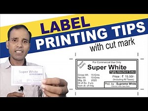 Label Printing Tricks with cutting mark in coreldraw