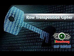Row Transposition Cipher Encryption / Decryption - شرح بالعربي - Subtitled
