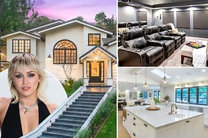 Inside Miley Cyrus' new $4.95M Hidden Hills mansion with movie theatre, massive chef's kitchen and acre-long grass hill