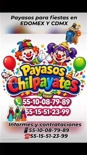 Payasos para fiestas en Tenango del Aire (Informes en la descripción del video)