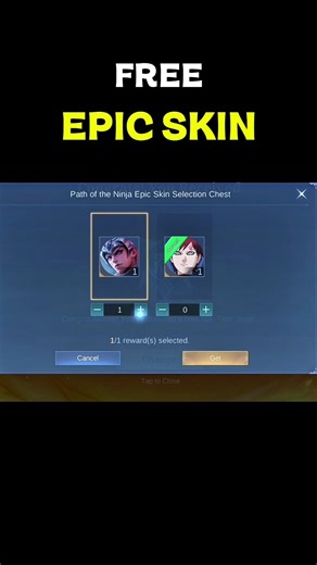 Free Epic Skin in Mobile Legends #mlbb #mobilelegends