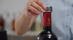 True Cherry 1-Bottle Wine Accessories Gift Set | Premium Corkscrew Opener Kit, Drip Ring, and Wine Pourer and Stopper in Wood Case with Padded Insert