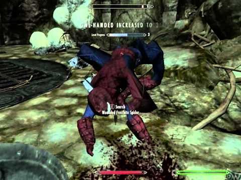 Skyrim- Spiderman mod!