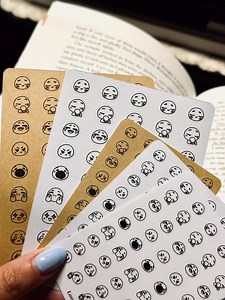 Emoji Reaction Stickers || for Book Annotating, Bullet Journaling and Planners - Etsy