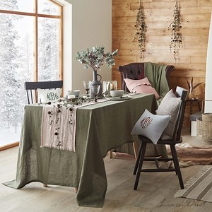 Linen Custom Tablecloth, Christmas Table Linen, Holiday Table Decor, Rectangle Tablecloth Home Decor, Kitchen Decor Square Tablecloth, Gift - Etsy