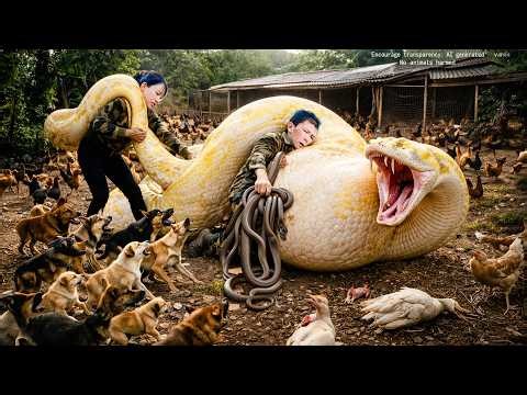 72 Hours Giant Python Attacks Chicken Farm – Brave Girl Uses High-Tech Detector to Hunt & Capture It
