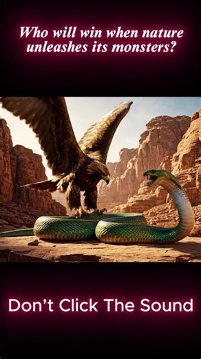 Eagle vs Giant Snake: Epic Sky Battle – Who Will Survive?