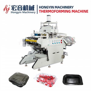 [Hot Item] Automatic Plastic Tray Forming Plastic Polystyrene Thermoforming Machine of in-Mould Cutting Process