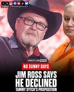 Jim Ross declined a proposition from Sunny (Tammy Sytch) #wwe #prowrestling #wweraw #aew | Wrestling News