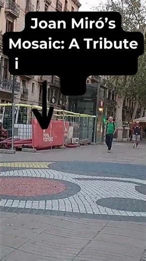 Joan Miró’s Mosaic: Art Meets Tragedy 🌀💔 #JoanMiro #Barcelona #LaRambla #2017Attack #Surrealism