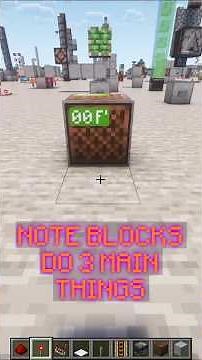 NOTE BLOCKS have MANY redstone functions! | Redstone with PsiVolt #minecraft #redstone
