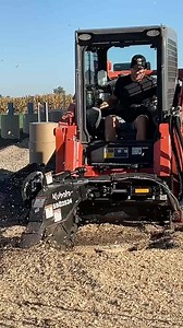 52K views · 62 reactions | Always fun throwing a new @landprideimplements in the @kubotausa. Here I’m using the stump grinder to remove some stumps on site before we do grade work! Man this thing throws the wood chips!! | RR Buildings | Facebook