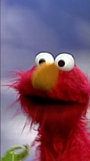 Kermit makes Elmo happy! #sesamestreet