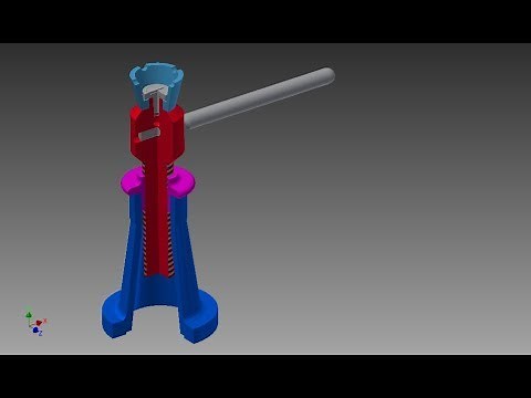 Screw Jack parts and Assembly drawings
