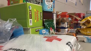Red Cross shelters providing shelter to residents displaced by flooding