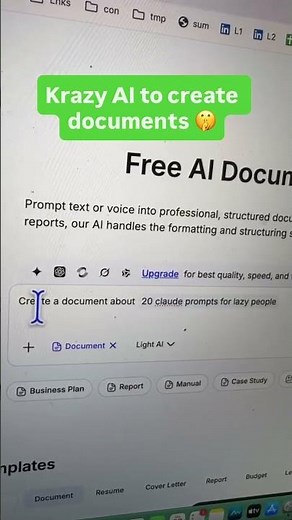 use this free ai to to create documents and pdfs.