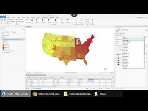 Making a Choropleth Map from FEMA Disaster Declaration GIS shapefile Data with ArcGIS Pro
