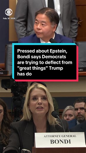 Ted Lieu Questions Pam Bondi on Trump and Epstein Allegations