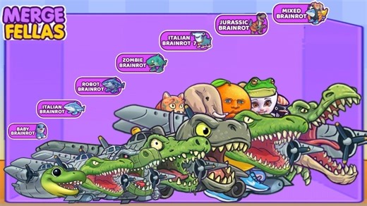 合并伙计BOSS BOSS！?️ BRAINRO 1,7，婴儿、机器人、僵尸、侏罗纪、混合——终极极限关卡