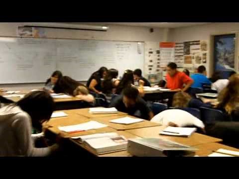 Mira Loma Middle School: EARTHQUAKE DRILL!