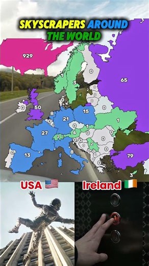 Skyscrapers around the world #skyscraper #usa #uk #germany #france #spain #italy #ireland #poland