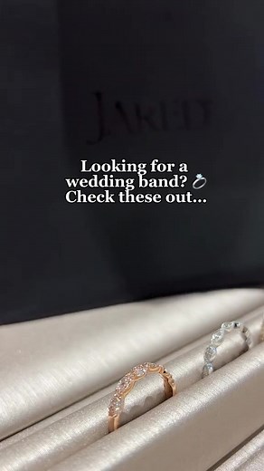 Find your perfect match with Jared's diverse collection of wedding bands. #jaredjewelers #jewelry #jewelrytrends #weddingband #bridetobe #weddingband #gold #yellowgold #whitegold #rosegold #anniversary #anniversaryband #wedding #bridal #weddingring | Jared Jewelers