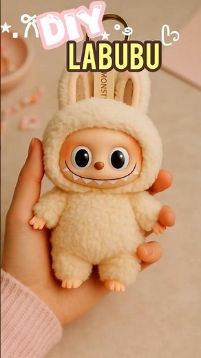 Diy Labubu doll 😱🎀 #diy #trending #labubu