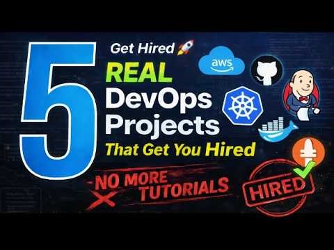 5 مشاريع Cloud و DevOps حقيقية هتدخّلك إنترفيو وانت واثق من نفسك