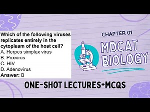 MDCAT Biology Chapter 01 Acellular Life | One Shot Biology Lectures MDCAT 2025 | MDCAT Biology MCQs