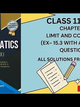 class 11 math limit and continuity third exercise with additional questions all solutions #class11