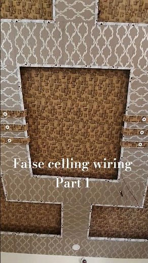 False celling wiring|Planning for LED lights and profile lights|#electrician