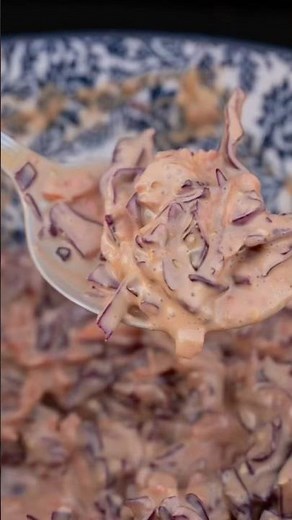Crunchy red cabbage coleslaw 🥬💥 In 5 minutes, easy & incredibly delicious #coleslaw #quickrecipe