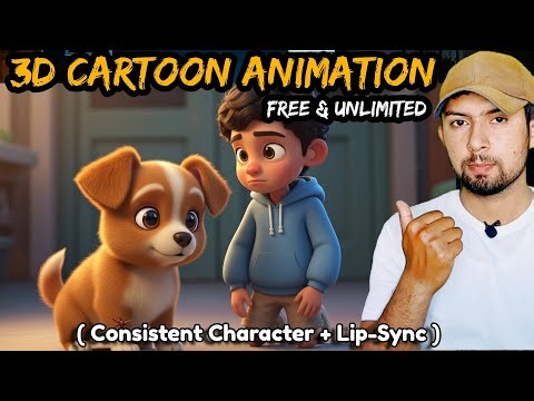 How To Create 3D Animation Video FREE & UNLIMITED ( Consistent Character + Lip-Sync )