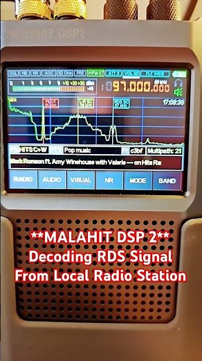 Malahit DSP 2 Decoding RDS signal from a local radio station. #Malahit #SDR #DSP2 #PortableSDR