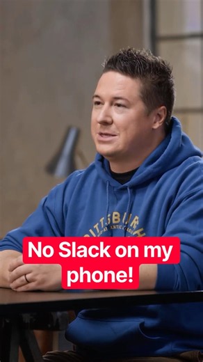 "Why I don't have Slack on my phone" — Jake Wharton