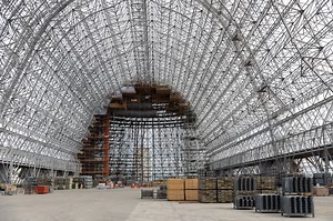 Get an inside tour of Hangar One restoration work