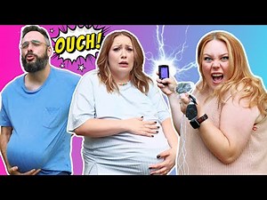 😈 Chrystine met au DÉFI Vanessa et Doux: On teste un simulateur de CONTRACTIONS 🤰🏻