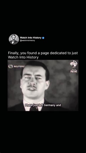 Watch Into History on Instagram: "William Patrick Hitler Breaks Ties with His Infamous Uncle In 1939, William Patrick Hitler, the nephew of Adolf Hitler, emigrated from Germany to the United States. Disturbed by the rising power and atrocities of his uncle, he publicly denounced Adolf Hitler, distancing himself from the Nazi regime. Having grown up in Germany, William Patrick witnessed firsthand the influence and ideology of his uncle, but he rejected it entirely, choosing freedom and safety in
