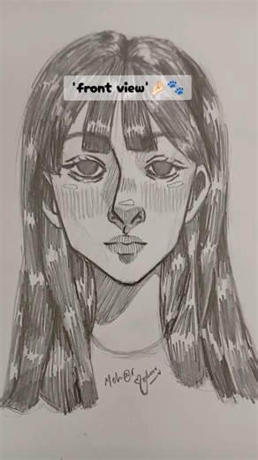 Side View vs Front View | My First Ever Side Profile Sketch ✨