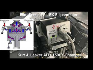 Film Sense In Situ Ellipsometer integrated on a Kurt J. Lesker ALD Chamber