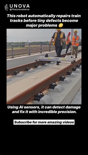 This Robot Repairs Train Tracks Automatically 😳🚆🤖