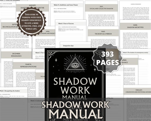 Shadow Work Manual 2026 | Printable Shadow Journal | Witchy Self Healing Workbook | Dark Spiritual Planner PDF - Etsy
