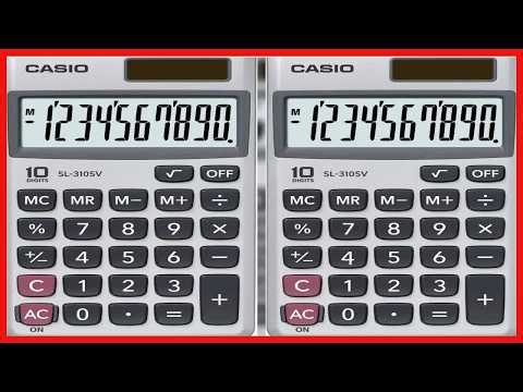 Casio SL-310SV, Sloar Powered Standard Function Calculator